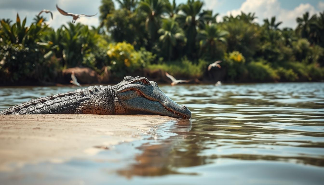 Why Crocodiles Bask on Riverbanks During the Day