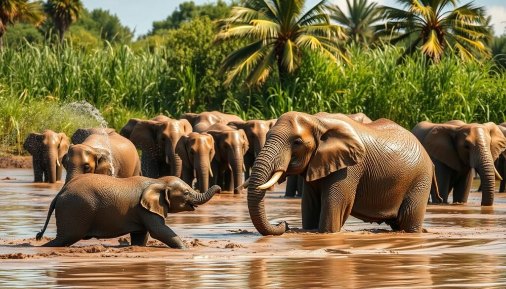 Discover Why Elephants Love Mud Baths?