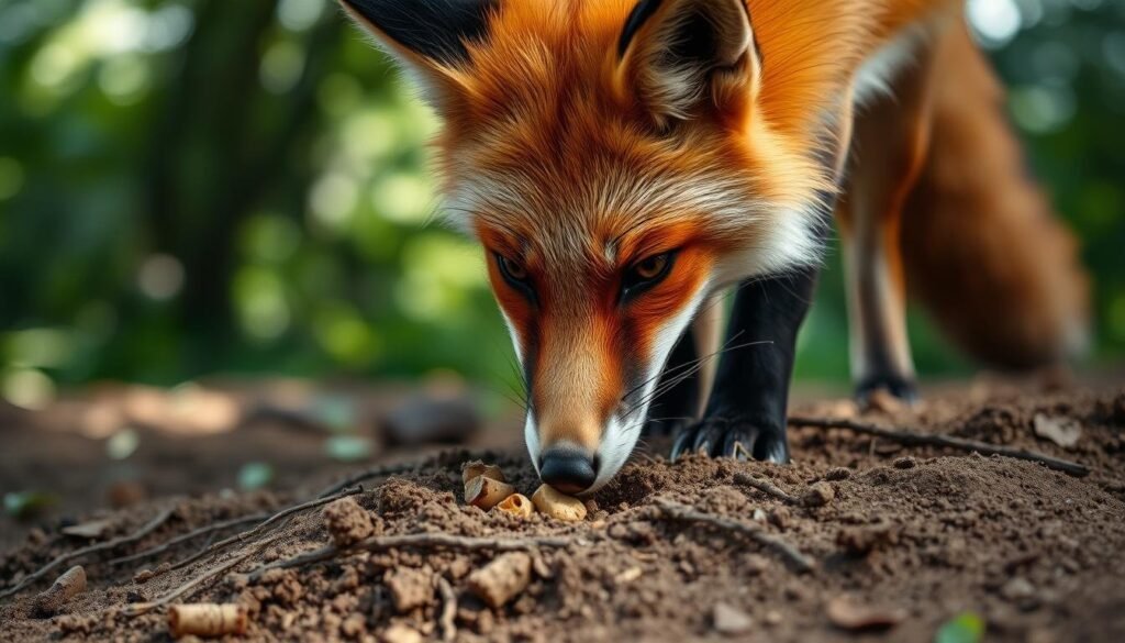 fox food caching fox food caching