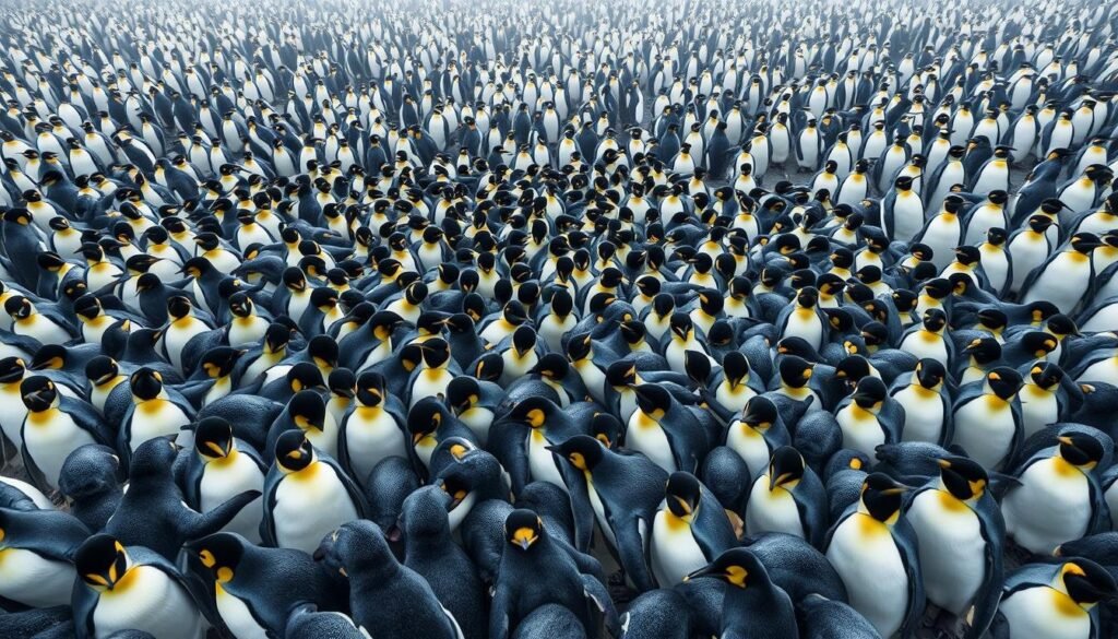 penguin huddles complex dynamics